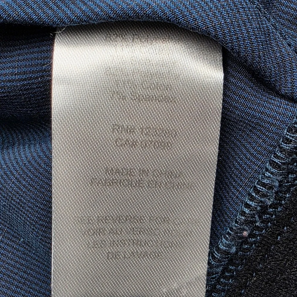 Travis Mathew Men Medium M Blue Full Zip Jacket Pima Cotton Manito Golf Pro Shop